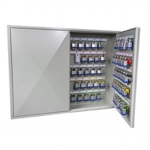 Image of Phoenix Deep Plus & Padlock Key Cabinet KC0503E 50 Hook with