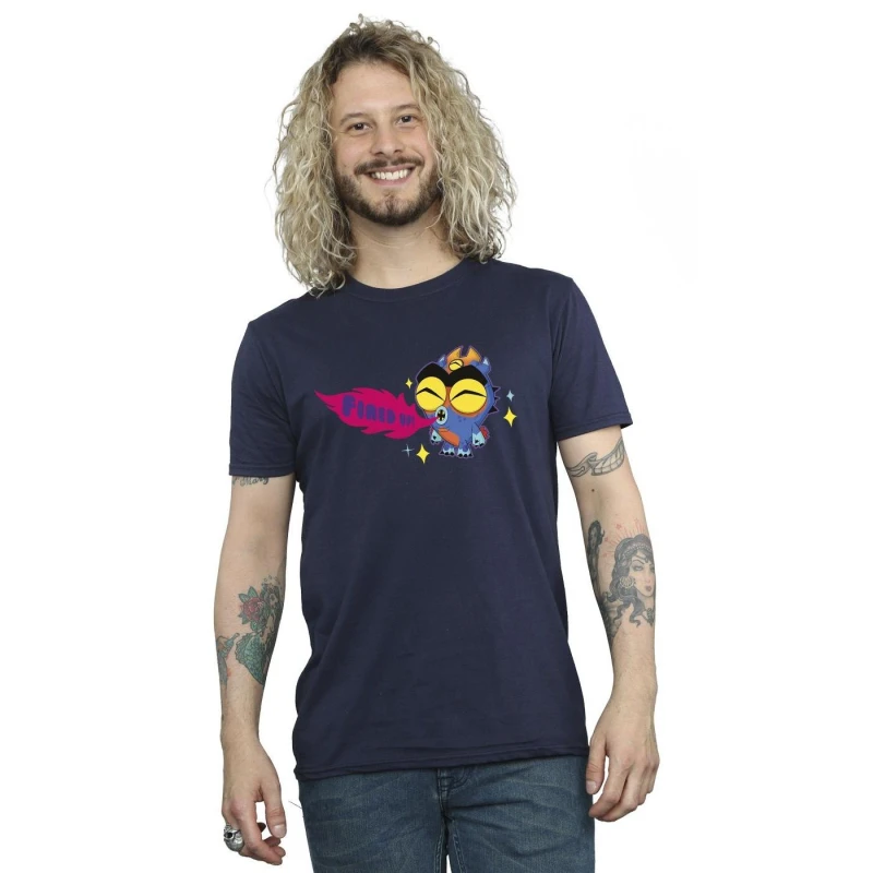 Image of Disney Men Big Hero 6 Baymax Fred Fired Up T-Shirt in Navy Size: Small Navy S Male 5059934896727