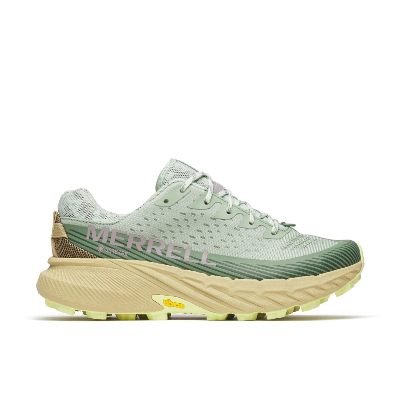 Image of Merrell Womens Agility Gore-Tex Off-Road Trail Running Shoes Sage female 4 (37)