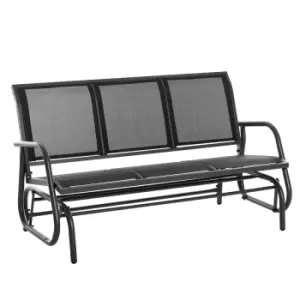 Image of Outsunny 3-seat Glider Rocking Chair For 3 People Garden Bench Patio Furniture