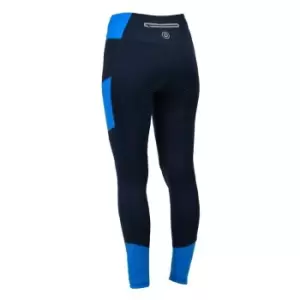 image of Dublin Power Performance Mid Rise Colour Block Tights - Blue