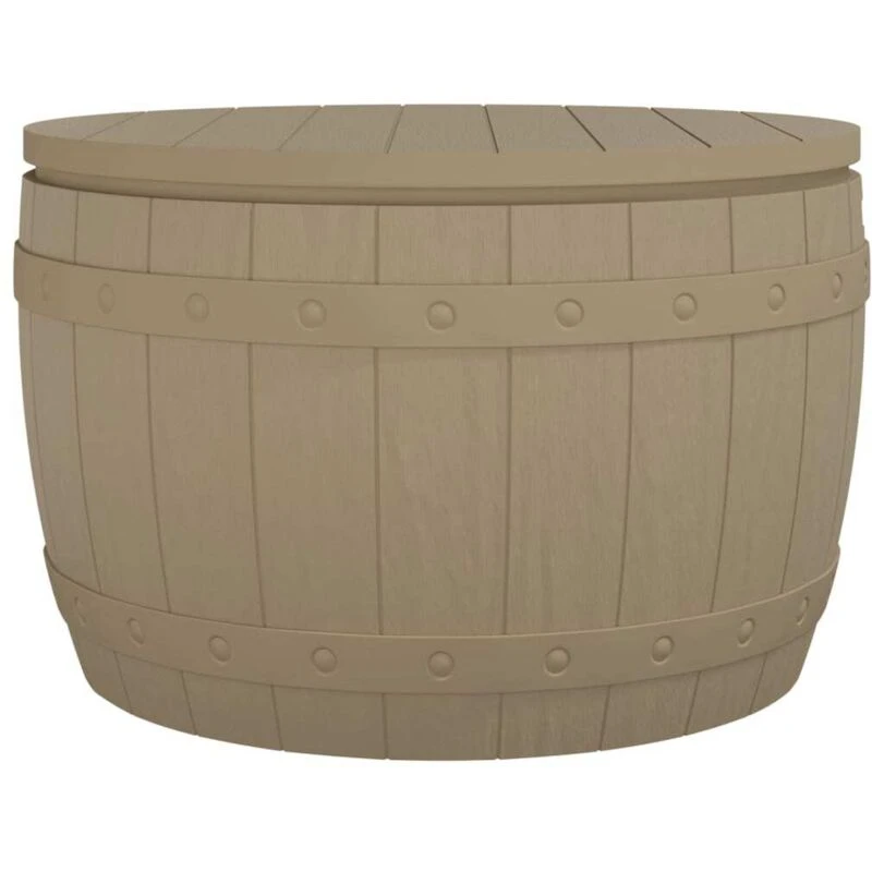 Image of VIDAXL Vidaxl - 3-in-1 Garden Storage Box Light Brown Polypropylene 8720845789572