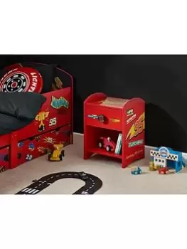 Disney Cars Lightning McQueen Bedside Table, Red