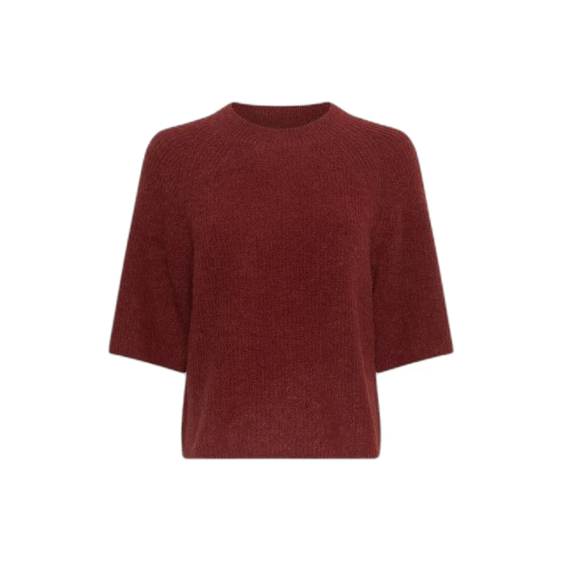 Image of moss copenhagen Womens 2/4 sweater Moss Copenhagen Milania Hope Rouge Female XS/S