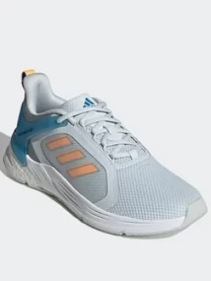 Image of adidas Response Super 2.0 Shoes, Blue/Orange, Size 5.5, Women