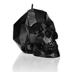 Image of Black Metallic Small Low Poly Skull