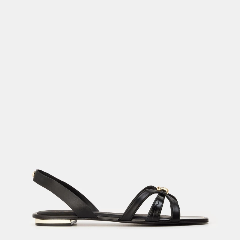 Image of Aldo Womens Marassita Flat Sandals Black female 4 (37)