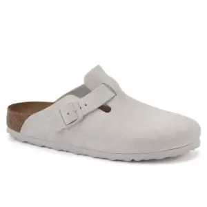 image of Birkenstock Boston VL Antique White, Modern Suede Antique White