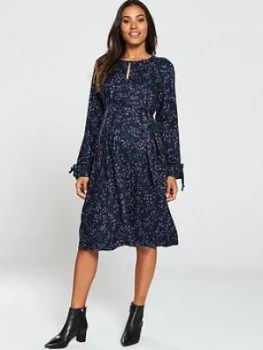 image of Mama-Licious Zia Maternity Woven Printed Dress - Print