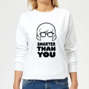 Scooby Doo Smarter Than You Womens Sweatshirt - White - XL