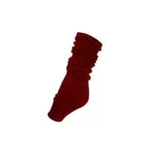 Image of Silky Womens/Ladies Winter Thermal Leg Warmers (1 Pair) (One Size) (Red)