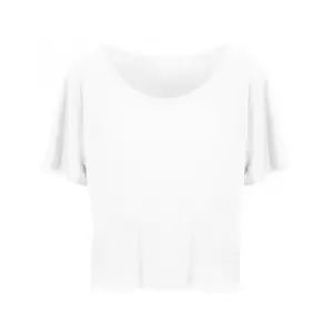 Image of Ecologie Womens/Ladies Daintree EcoViscose Cropped T-Shirt (L) (Arctic White)