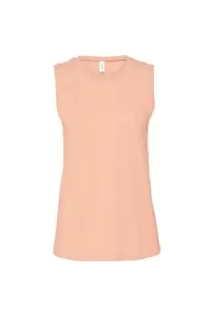 image of Bella + Canvas Womens/Ladies Jersey Tank Top (L) (Peach Heather)