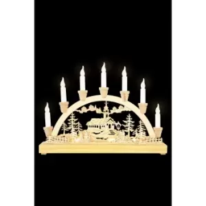 Image of LED Wooden Candle bridge Decoration