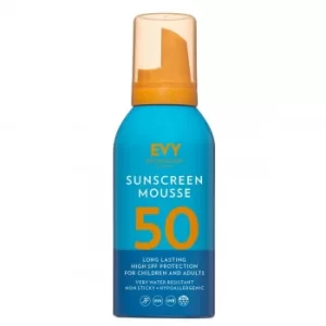 Image of EVY Sunscreen Mousse SPF50 l Sun Protection Mousse l Sensitive Skin Sun Protection Mousse l 100ml l Face the Future
