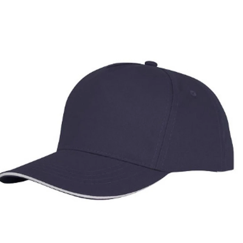 Image of Bullet Mens Ceto 5 Panel Sandwich Cap in Navy Navy Male One Size