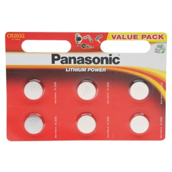 Image of Panasonic CR2032 Coin Cell Batteries - Black