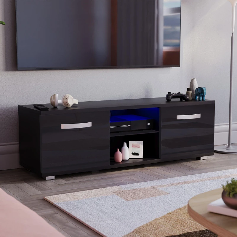 Image of Lassic Vida Designs Cosmo 2 Door LED TV Unit 120cm Black unisex 120 cm