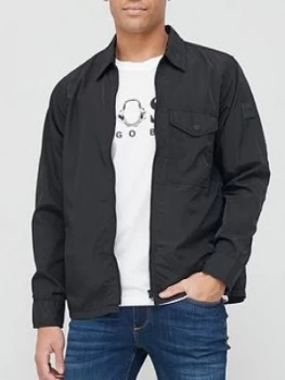 Image of Hugo Boss Lovel 6 Overshirt Black Size 2XL Men