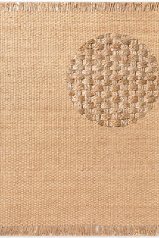 Image of The Rugs Fjord Reversible Handwoven Jute Rug Natural Gold Living Room In Beige