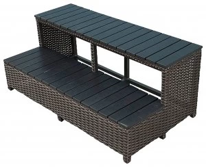 Image of Canadian Spa Wicker Spa Steps 84"
