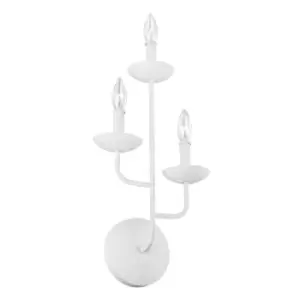 image of Feiss Annie Candle Wall Lamp Plaster White