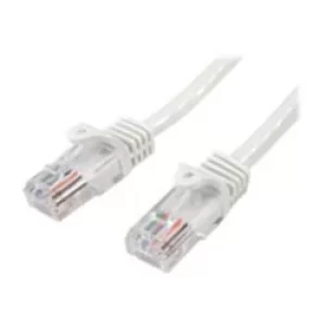 image of StarTech 2m Cat5e White Snagless Rj45 Utp Cat 5e Patch Cable 2m Patch Cord