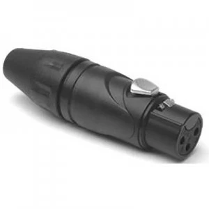 Image of Amphenol AX3FB-AU XLR connector Connector, straight Number of pins: 3 Black