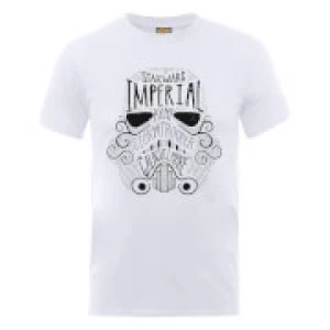 Image of Star Wars Imperial Army Storm Trooper Galactic Empire T-Shirt - White - L