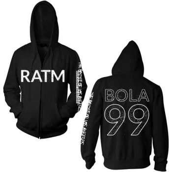Image of Rage Against The Machine - Battle 99 Unisex Large Zipped Hoodie - Black