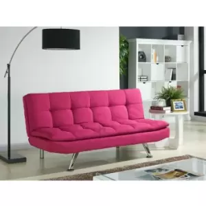 image of Kingston Pink Fabric Sofa Bed