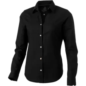 Image of Elevate Vaillant Long Sleeve Ladies Shirt (M) (Solid Black)