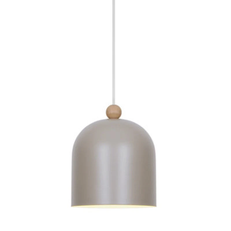 Image of Nordlux Gaston Indoor Pendant Light Brown Metal E27 White Inner - Mains Powered, Ip20