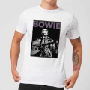 image of David Bowie Rock 2 Mens T-Shirt - White