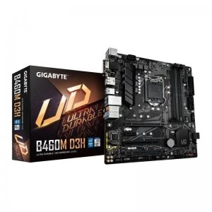 Image of Gigabyte B460M D3H Intel Socket LGA1200 H5 Motherboard