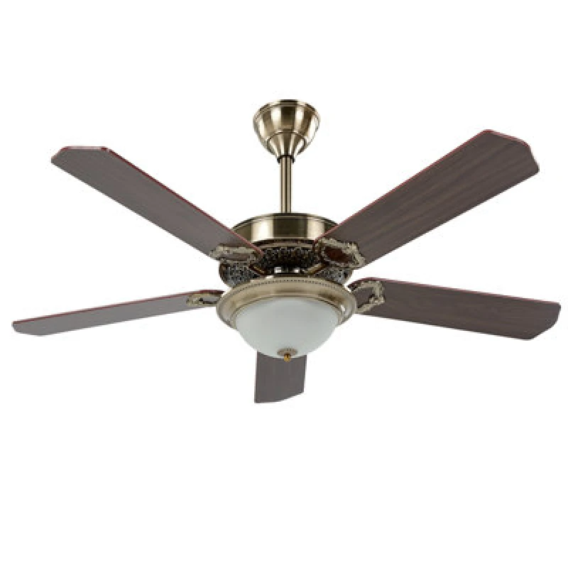 Image of Beliani Ceiling Fan With Light Begej With Remote LED Dark Brown