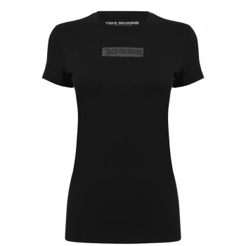 Image of True Religion Crystal Logo t Shirt - Black 1001