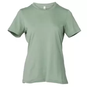 Image of Bella + Canvas Womens/Ladies Heather Jersey Relaxed Fit T-Shirt (M) (Sage Green)