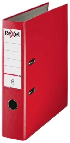 Image of Lever Arch File Polypropylene ECO A4 75mm Red 2115713