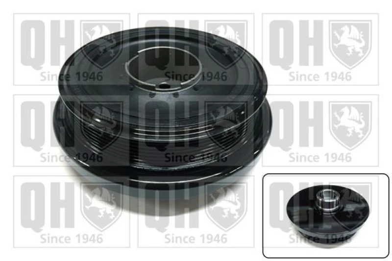 Image of QUINTON HAZELL Crankshaft pulley QUINTON HAZELL QCD186