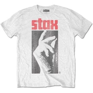 image of Stax Records - Logo Unisex Large T-Shirt - White