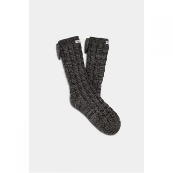 Image of Ugg Laila Fleece Sock - Charcoal/Silver