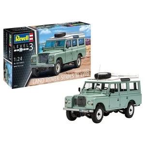 image of Land Rover Series III LWB 1:24 Scale Level 3 Revell Model Kit