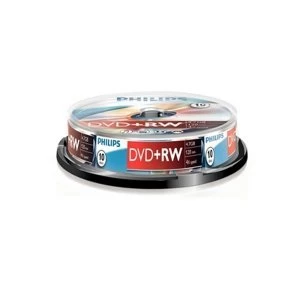 Image of Philips DVD-RW 4X 10PK Spindle