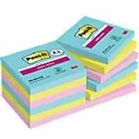 Image of Post-it Super Sticky Notes 76 x 76mm Cosmic Colours 90 Sheets Value Pack 8 + 4 Free