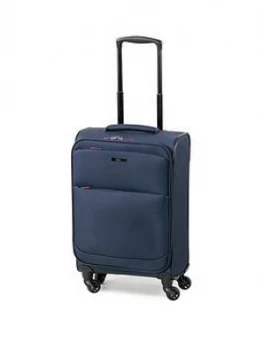 Image of Rock Luggage Ever-Lite Carry-On 4 Wheel Navy Suitcase