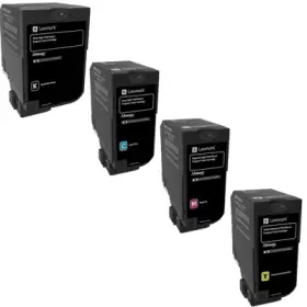 image of Lexmark 74C20 Original Low Capacity Black & Colour Return Program Toner Multipack