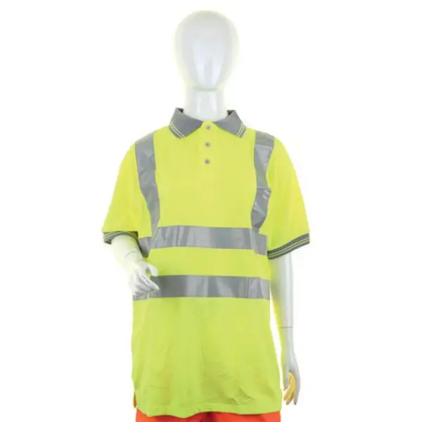 Image of Beeswift Beeswift Ladies High Visibility Short Sleeve Polo Shirt Saturn Yellow XS LPK20SYXS