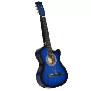 Image of Jouet 38" Beginner Acoustic Electric Cutaway Guitar with Case