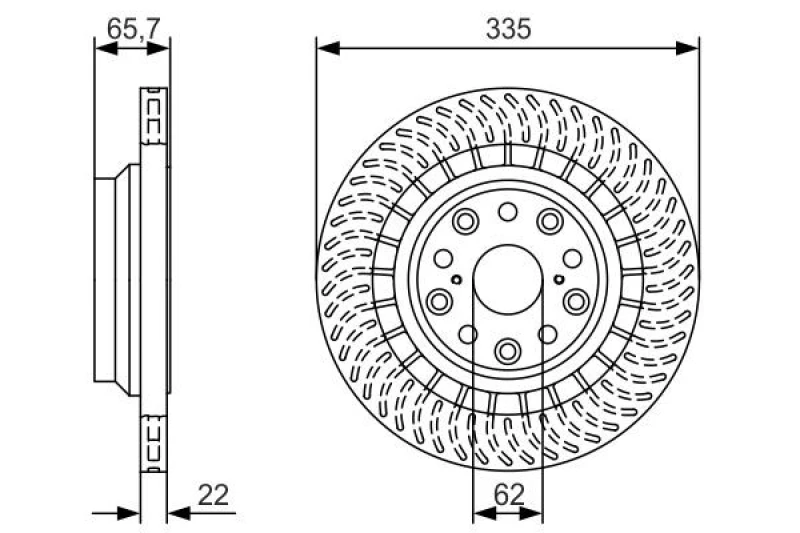Image of Bosch 0 986 479 T35 Brake disc Vented, Oiled Brake Disc (82)